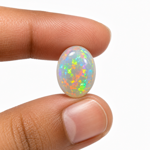 Natural White Ethiopian Opal – 3 Carats