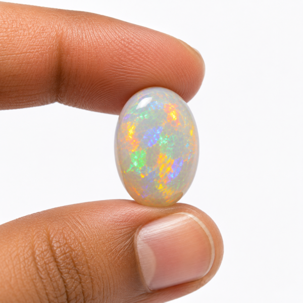 Natural White Ethiopian Opal - 6 Carats