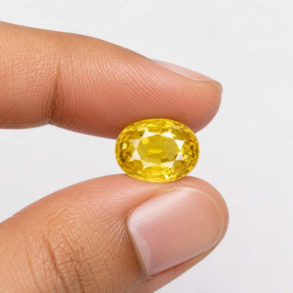 Natural Yellow Sapphire – 4.5 Carats