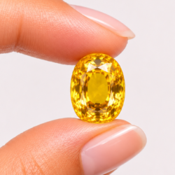 Golden Ceylon Sapphire – 7.14 Carats