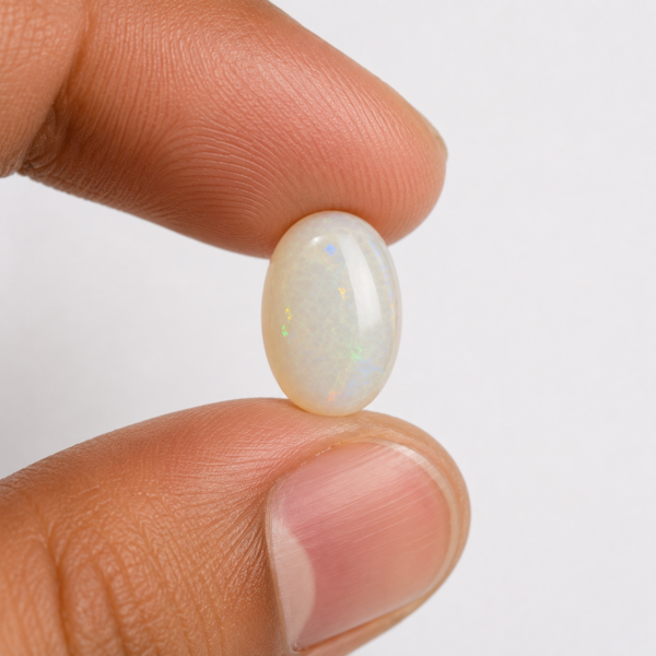 Natural White Australian Opal - 1 Carats